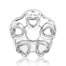 Креативный чайник в форме сердца, база из стекла, нагревающая и сохраняющая тепло свеча