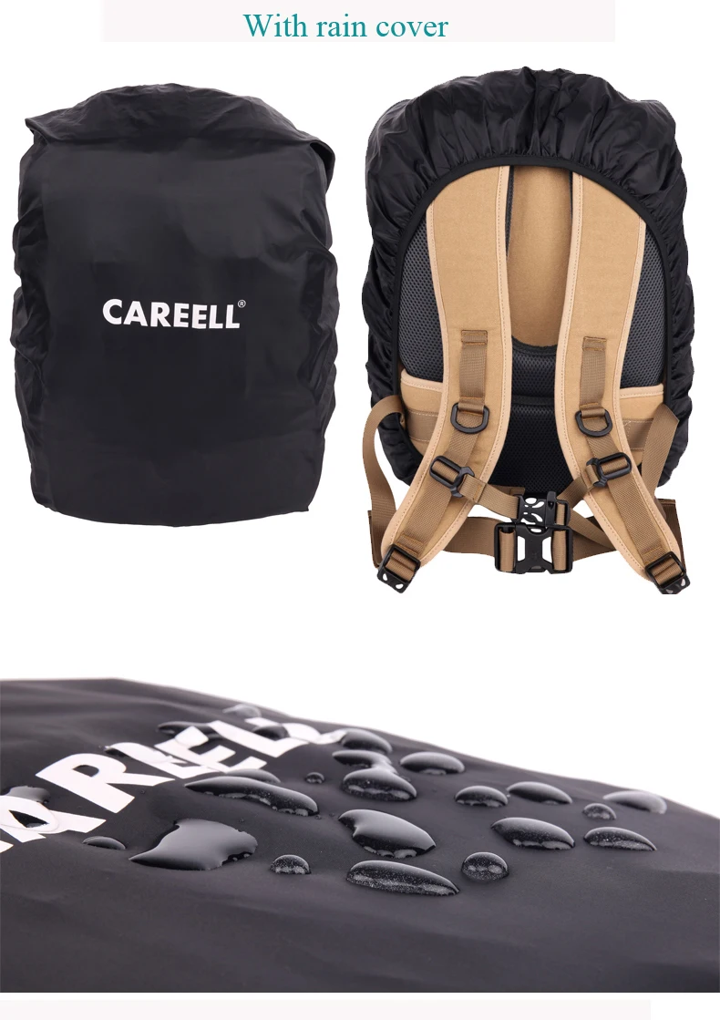 CAREELL C007 хлопковая Холщовая Сумка для цифровой камеры профессиональная сумка для камеры slr сумка с двойным плечом рюкзак для путешествий