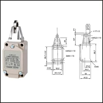 

Switch travel limit switch 15A 380V Electrical Safety Key Interlock switch Compact Prewired micro switch WLD1