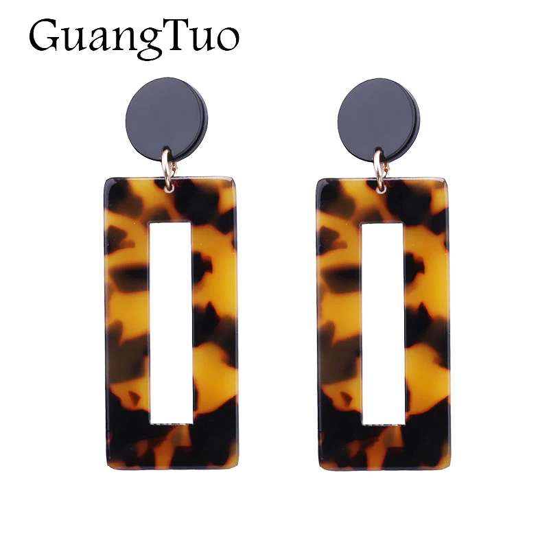 Earrings Women Acrylic Square Acrylic Drop Earrings Jewelry New