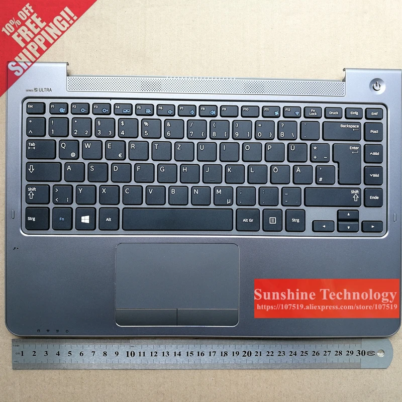 

GR New laptop keyboard with touchpad for samsung NP-530U4B 530U4C 535U4B 535U4C 535U4X 532U4C BA75-04039C Germany layout