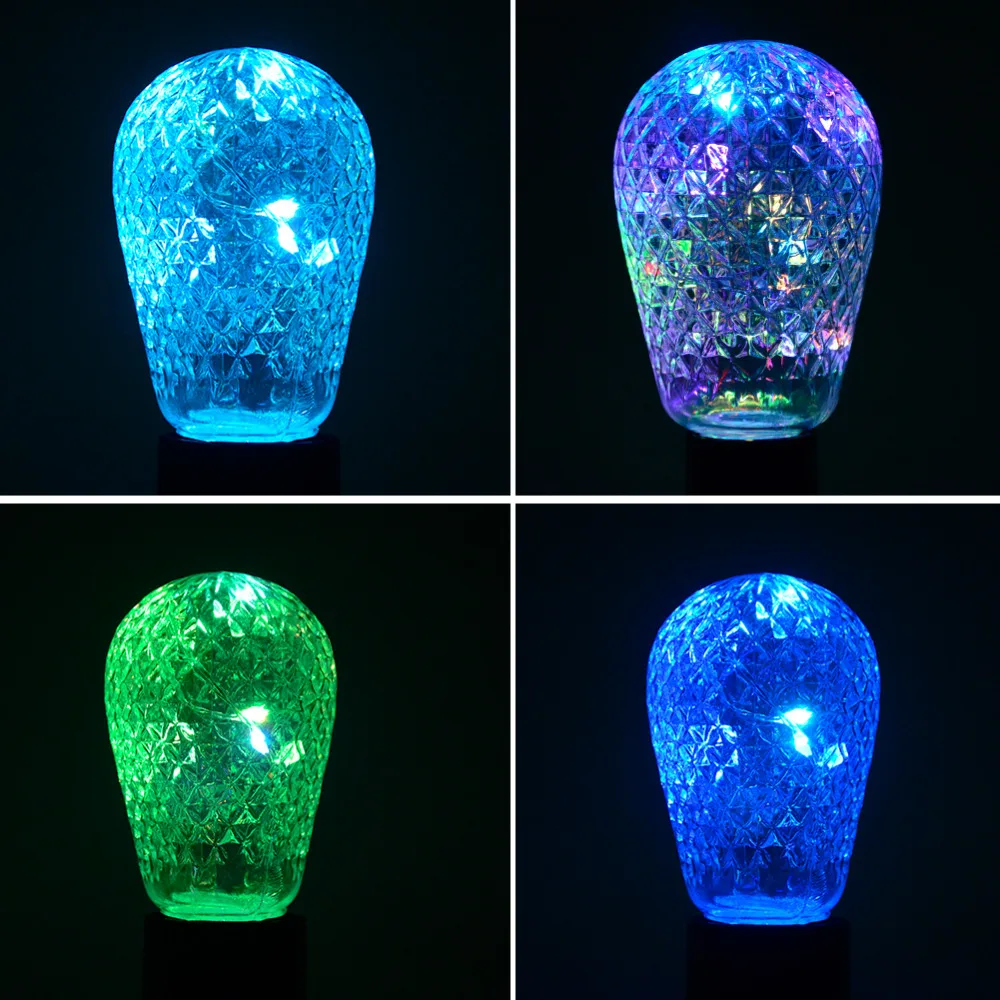 Рождественская Праздничная светодиодная гирлянда Foxanon E27 220 В RGB 110 В|string bulbs|led light