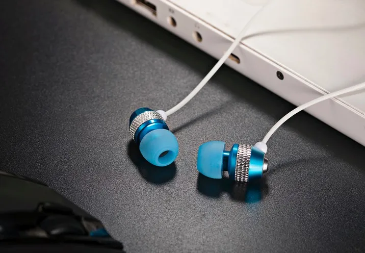 Wallytech WEA-081 METAL earphone BLUE