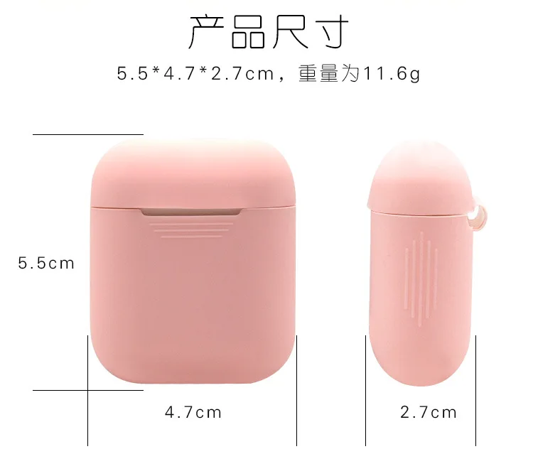 Silicone Wireless Bluetooth Earphones Case For Airpods Apple i10 i12 TWS Earbud Earphone accessories Protective Cover