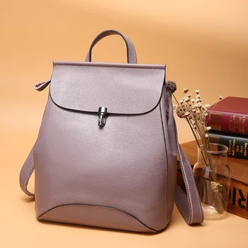

030318 new hot women fashion leather backpack lady small travel bag