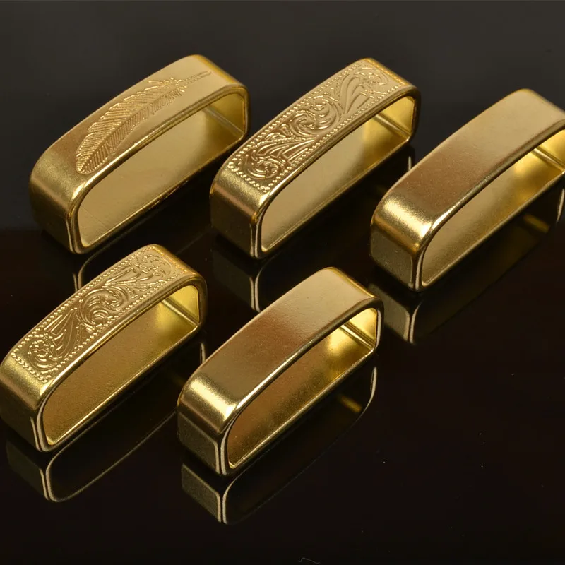 Латунная пряжка петля для мужских кожаных ремней 35 мм 40 фурнитура джинсов