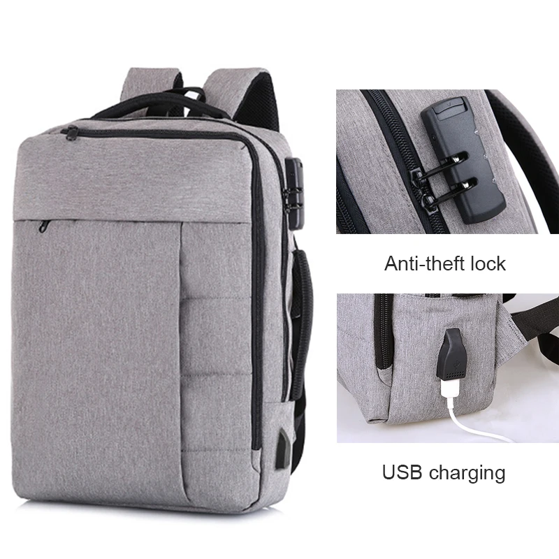 Anti Theft Laptop Backpack Bag Men Male Women Student School Business 15.6 Notebook Backpacks USB Waterproof Bagpack Rucksack