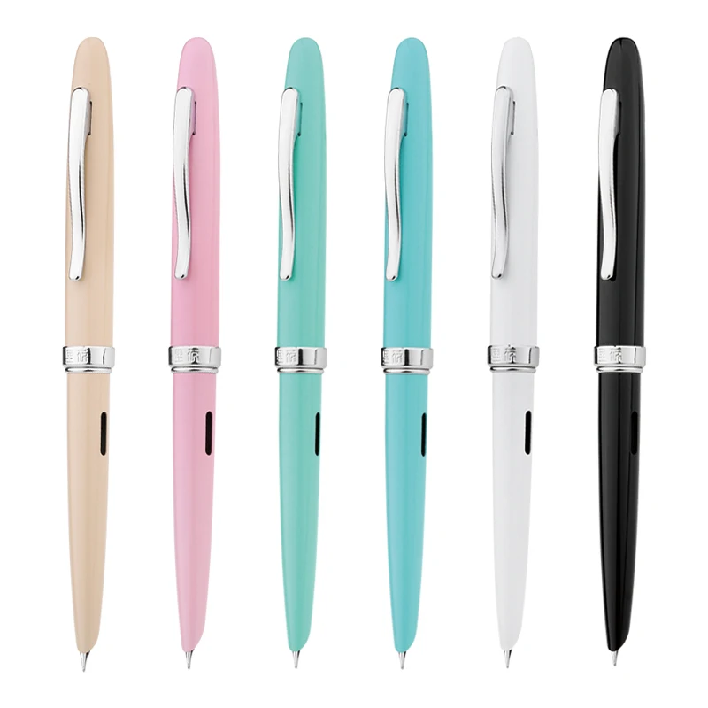 

2018 New Arrival JINGHAO Candy Color High Quality Fountain Pen Financial 0.38MM Nib Ink Pens Office Supplies Student Gift Box