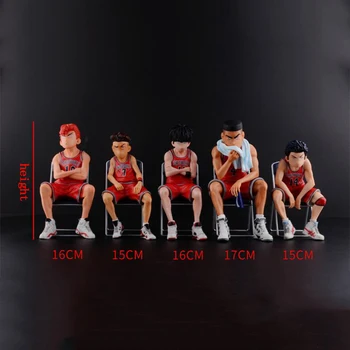 

Anime action toys Slam Dunk Sakuragi Hanamichi Rukawa Kaede model figures Shohoku model toy kids figures gift