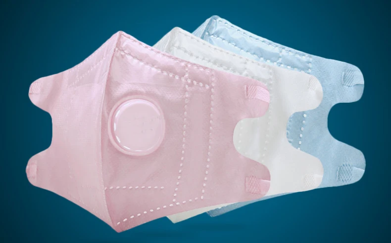 

4pcs 3d Anti Dust Masks Pm2.5 Respirator Kid Protective Filter Cutton 5-layer Facepiece Mask For Children 4-8 Years Old