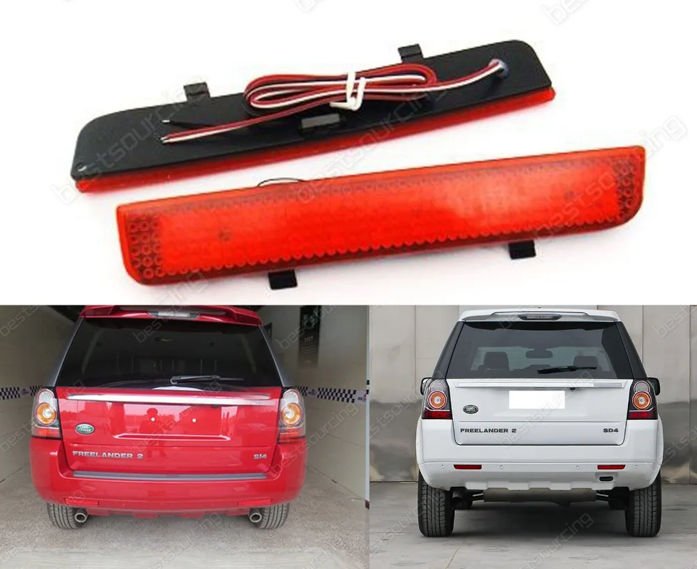 2x Range Rover L322 Freelander 2 Rear Bumper Reflector LED Brake Stop ...