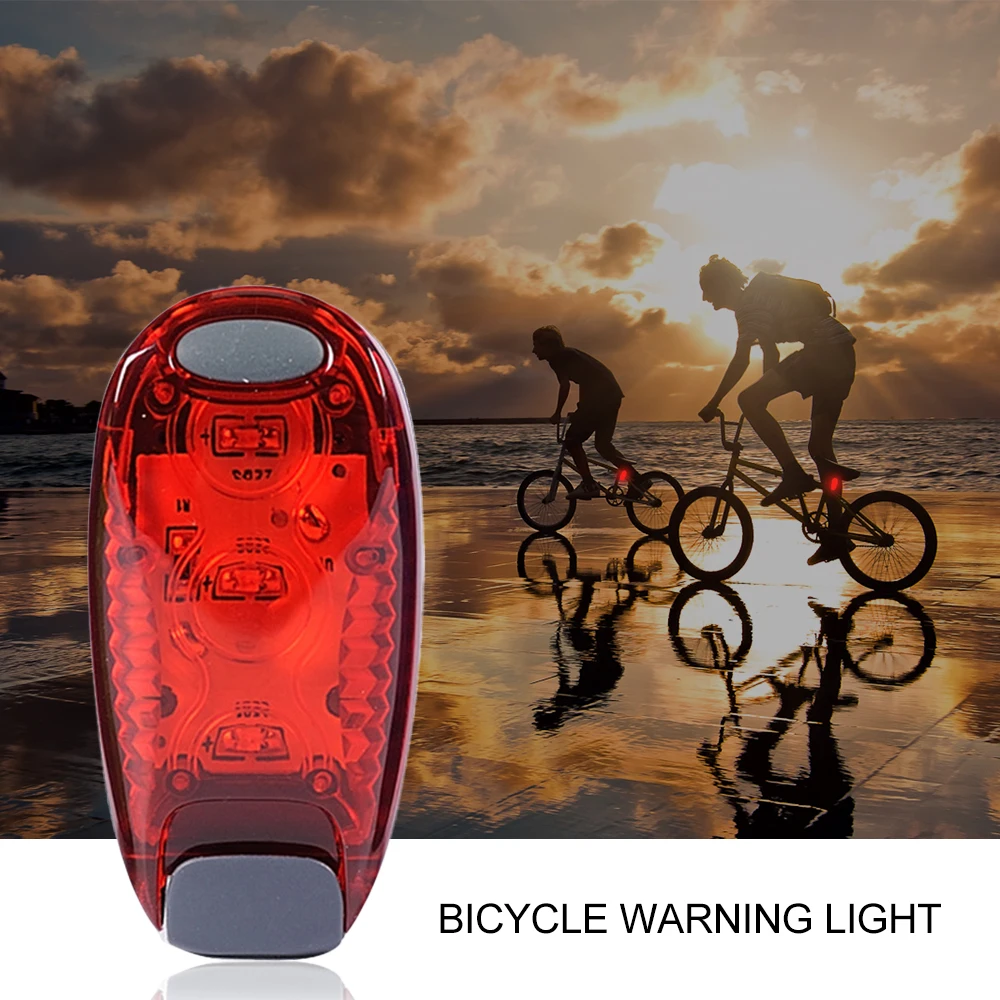 

1 PC Cycling Bicycle Warning Lights Practical Safety High Visibility Bicycle Accessories Taillight Two Modes Freely Switched