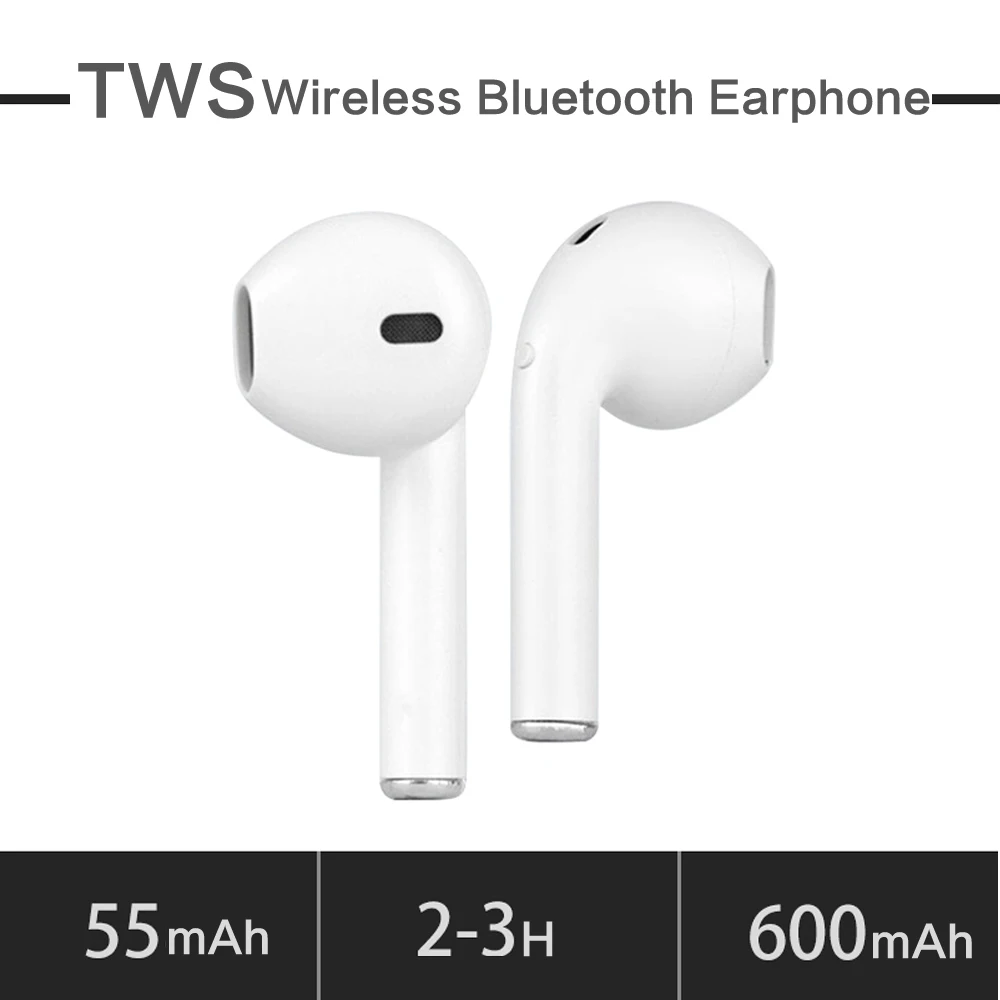 

Trendy TWS Earphone Wireless Bluetooth Headphone Earbuds for iPhone 6 7 8 X Xr Xs Xs max Samsung Galaxy S7 S8 S9 Honor Red MI.