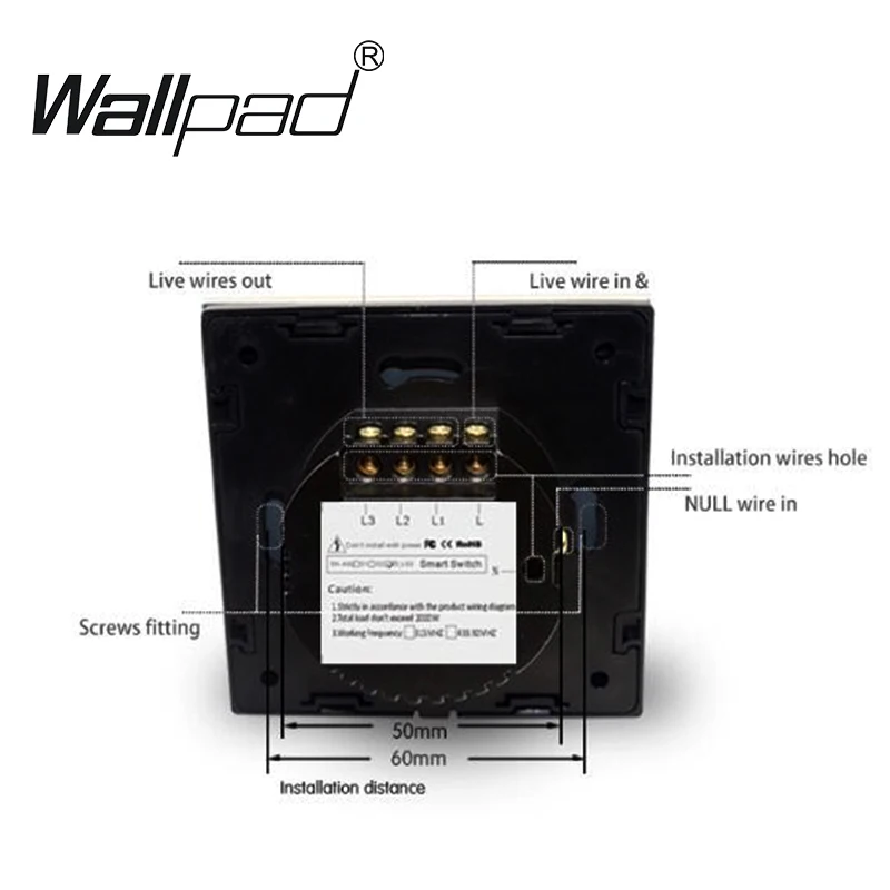3 банды 1 способ управления WIFI сенсорный выключатель Wallpad ЕС настенный