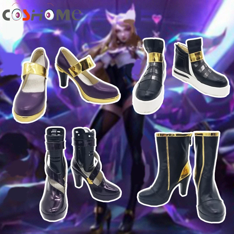 Женские ботинки для косплея Coshome LOL KDA Ahri Akali Kaisa Evelynn|Туфли| |