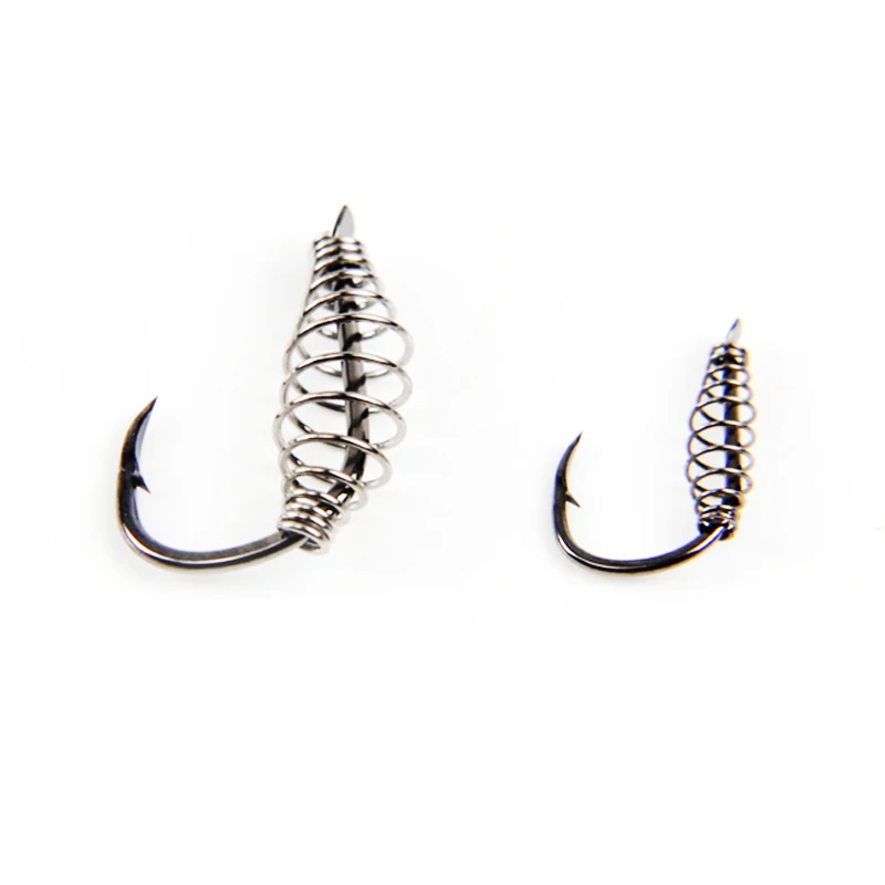 Ultimate Spring Fishing Hook Set - 100pcs Barbed Swivel Jig Hooks for Carp and Fly Fishing Tackle