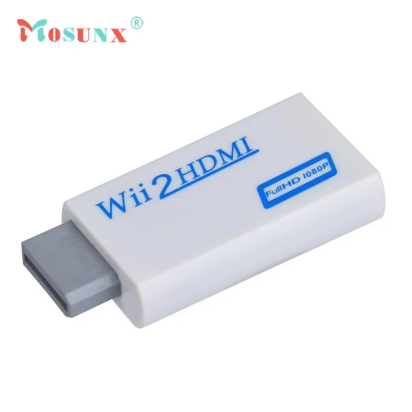 

Hot-sale MOSUNX Full HD HDMI 1080P Converter Adapter With 3.5 mm Audio Output For Wii 2