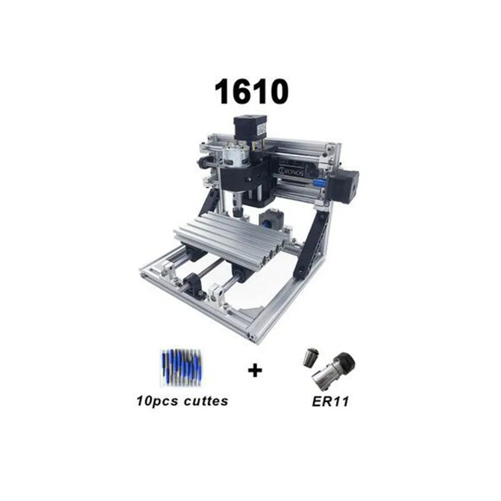 CNC1610 с ER11 DIY мини ЧПУ гравировальный станок, лазерная гравировка Pcb ПВХ фрезерный станок древесины маршрутизатор cnc1610 лучшие передовые игрушки