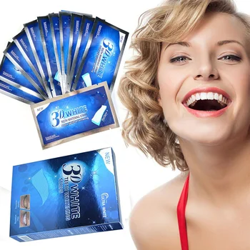 

Free Shipping 28 pcs/pack 3D Teeth Whitening Strips Whitestrips Tooth Whitener Professional Teeth Whitening Strips