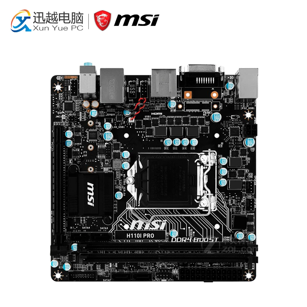 MSI H110I PRO Desktop Motherboard H110 Socket LGA 1151 i3 i5 i7 DDR4 32G SATA3 USB3.0 Mini-ITX MSI H110I PRO Desktop Motherboard H110 Socket LGA 1151 i3 i5 i7 DDR4 32G SATA3 USB3.0 Mini-ITX