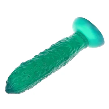 Artificial Penis Jelly Realistic Cucumber Banana Corn Suction Cup Dildo Sex Toys New Arrival 2