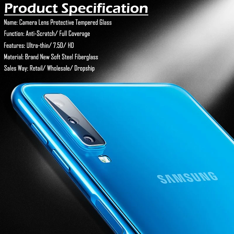 KSAM1014_2_Camera Lens Glass for Samsung Galaxy A7 2018