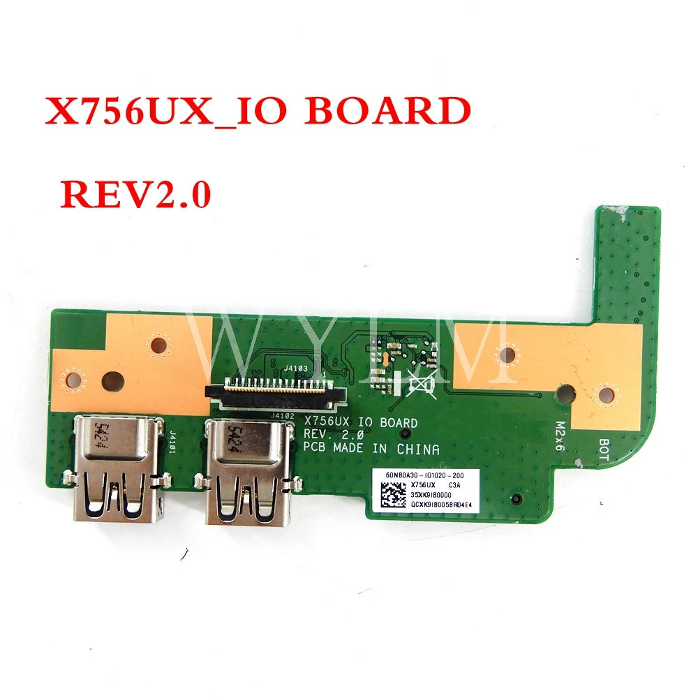 X756UX IO доска REV2.0 для X756U X756UX X756UA X756UB X756UV X756UXK USB IO доска тесты OK Бесплатная доставка