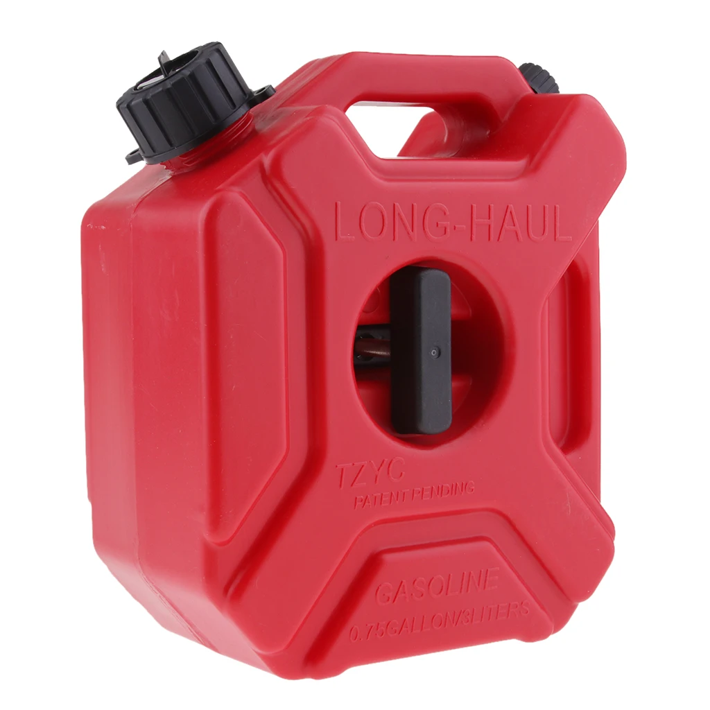3L Gas Fuel Tank Petrol Jerry Can Motorcycle Car Portable Storage Container