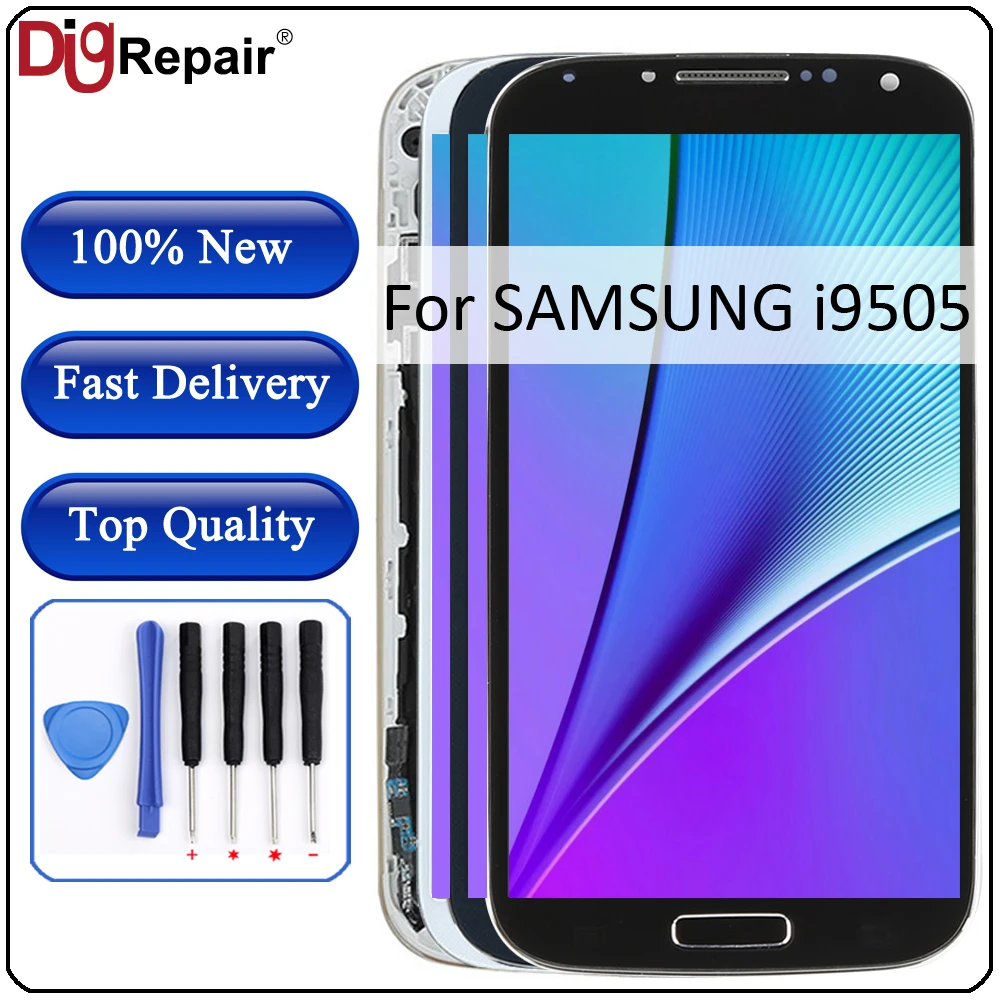 

i9505 lcd For SAMSUNG Galaxy S4 i9505 LCD Display Touch Screen Digitizer Frame Replacement Parts for SAMSUNG S4 i9505 display