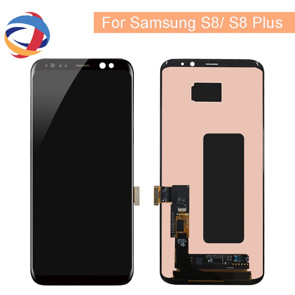 

AMOLED Lcd For Samsung S8 G950F G950U G950 LCD Display Touch Screen Assembly Replacement Part For S8 Plus LCD G955 G955F Display