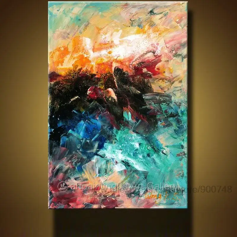 Art Deco Oil Painting Home Decoration Living Room Wall Picture Knife art Modern Contemporary Large Abstract oilpainting | Дом и сад