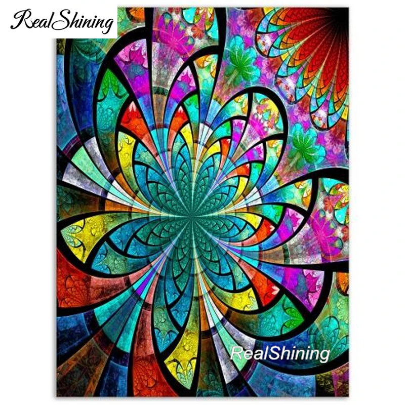 

Full square round Drill Diamond Painting Colored mandala flowers 5d diy diamond Picture Of Rhinestone Embroidery Home Art FS4411