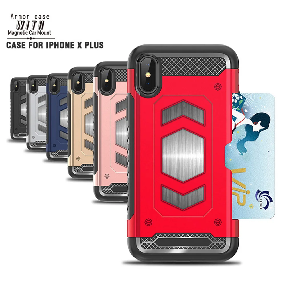 

Wallet Case Card Holder case Adsorption Case Anti-knock Cases Kickstand Case for Iphone XS MAX XR XS X 8PLUS 8 7 7 plus
