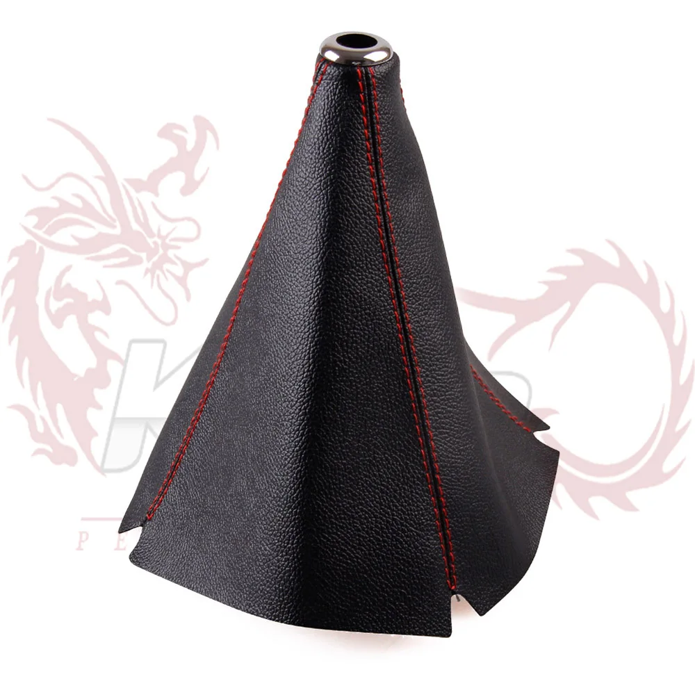 universal leather Look Red/Blue/Gold Stitch JDM Shift Knob Shifter Boot