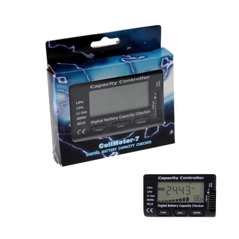 Hot Sale Digital Battery Capacity Checker RC CellMeter 7 For LiPo LiFe Li-ion NiMH Nicd Wholesale 2