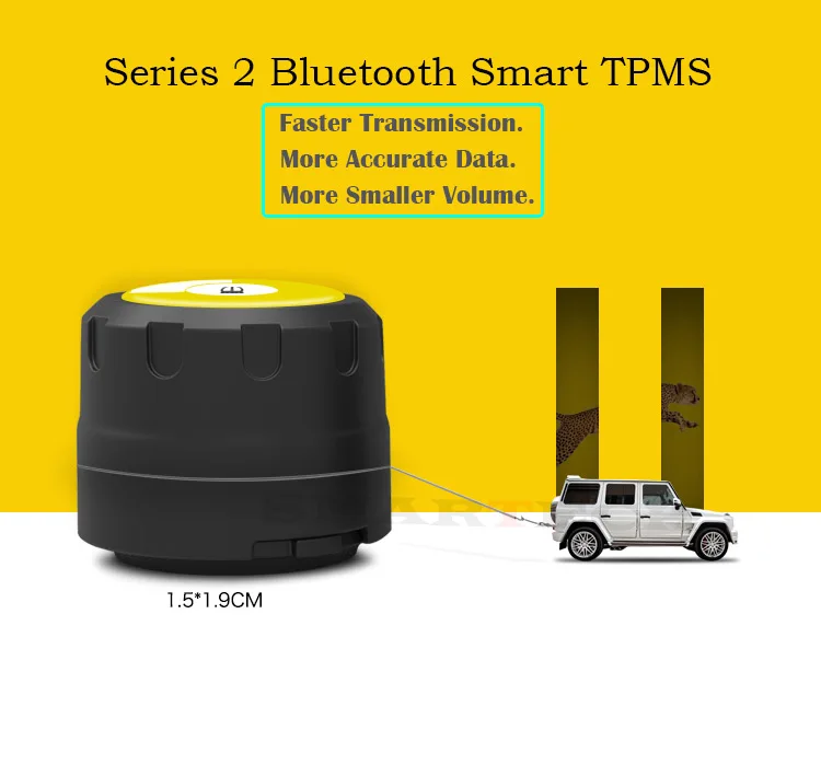 SMARTECH TPMS Bluetooth 4,0 Универсальный внешний датчик давления в шинах Поддержка IOS Android телефон, датчик давления в шинах простая установка