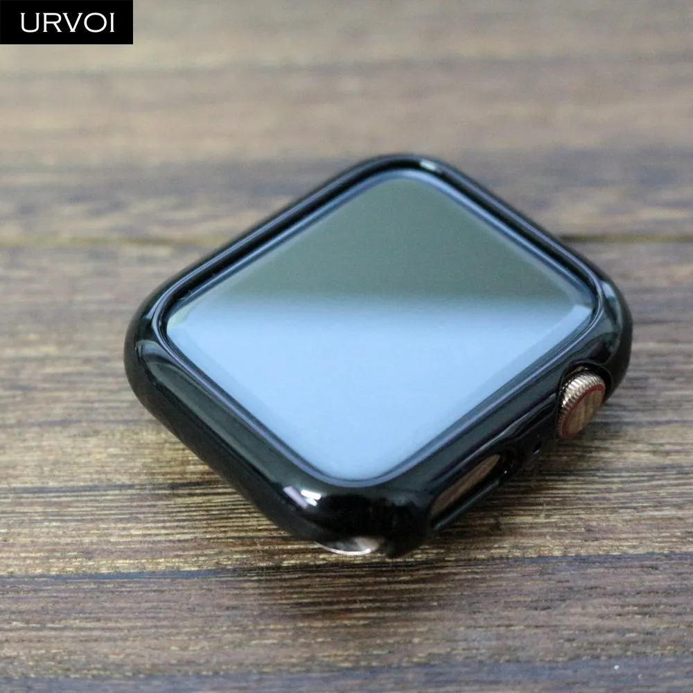 URVOI бампер для apple watch серии 4 5 SE 6 чехол iwatch гальваническое покрытие пластиковая