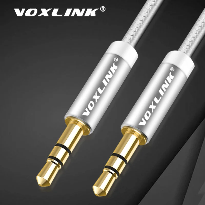 

VOXLINK Audio Cable 3.5mm Gold Plated Plug Male to Male Cable Line for iPhone X Samsung Galaxy S8 Car Xiaomi Headphone Speaker