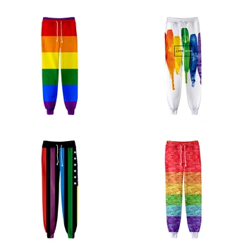 

Lgbt Fashion Hip Hop Men Women 3d Joggers Pant Rainbow Flag Lesbians Gays Casual Long Loose Trousers 3D Fitness Pants Sweatpant