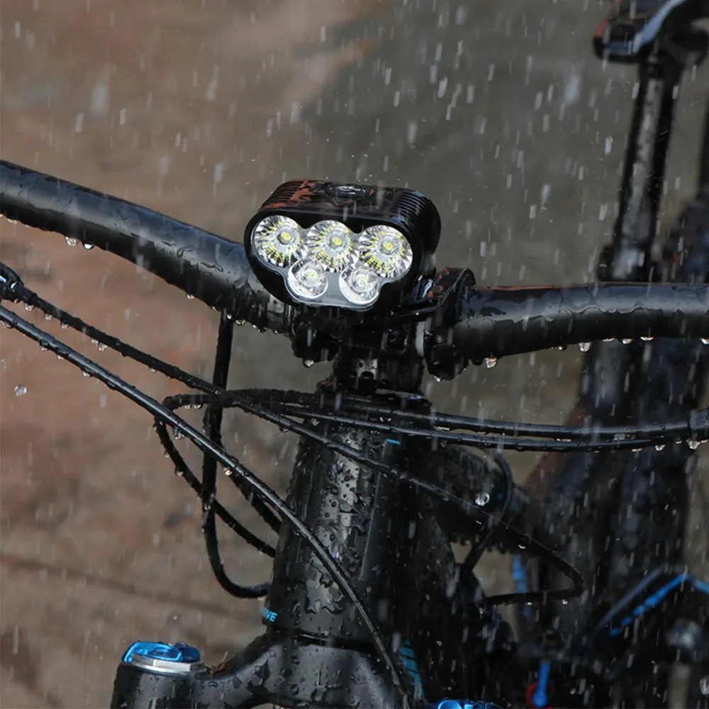Top Downhill Bike Light Combo  MTB  Road Cycling Headlamp High-Bright  6500 lumens 10500 mAh USB charging 3