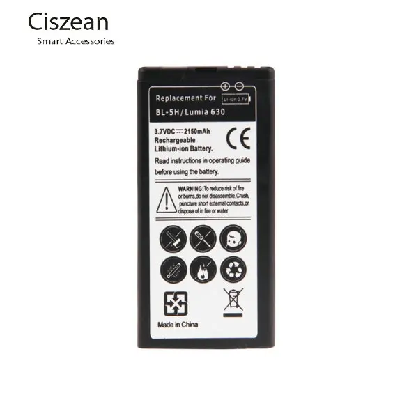 1x2150 мАч BL 5H Сменный аккумулятор для Nokia Lumia 630 636 638 635 Аккумулятор AKKU PIL|battery for|battery for