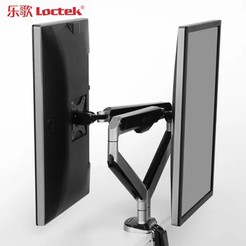 

Loctek D8D Desktop 10"-30" Dual Monitor Holder Mount Arm Full Motion LED LCD Computer Display Stand Loading 2-9 kgs each arm