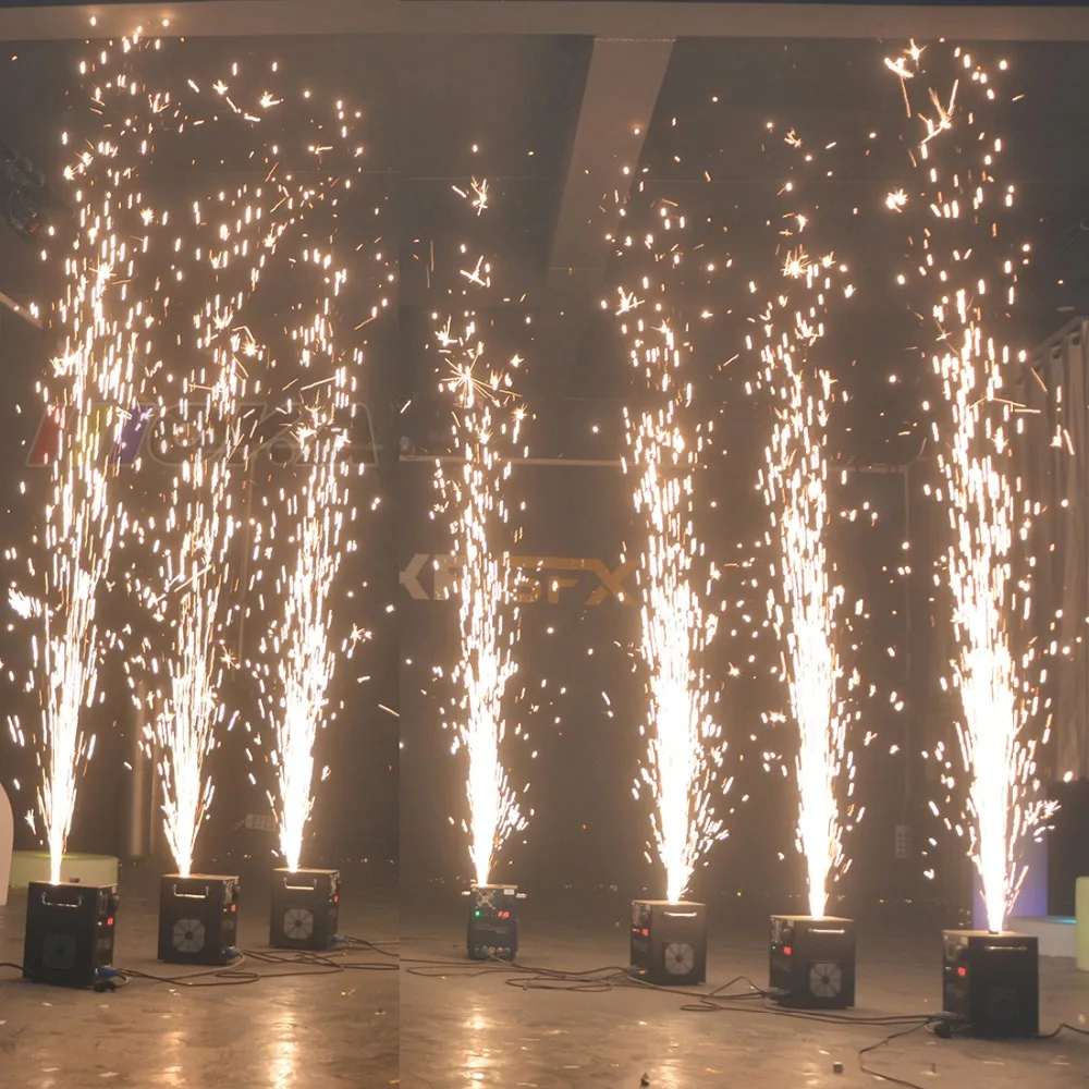Stage Light Cold Spark Machine Stage Cold Fireworks Spark Flame Wedding Machine DMX512/Remote Control Optional Wedding Bar Show