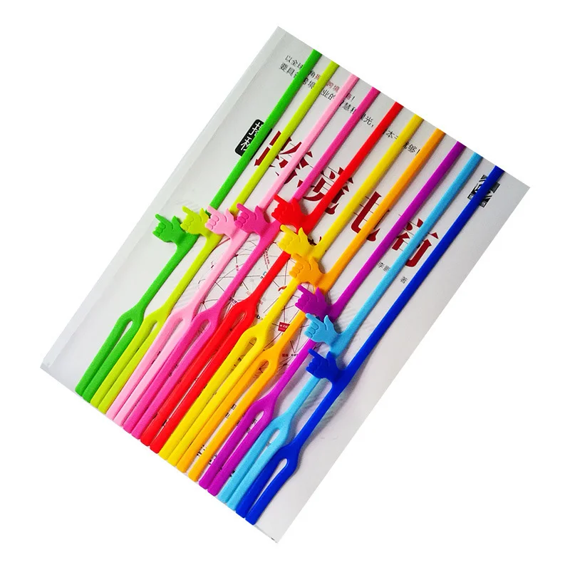 

Silicone Bookmarks Elasticity Bookends Book Clip Organizer Read Tool office Items School Study Accessories Supplies Products
