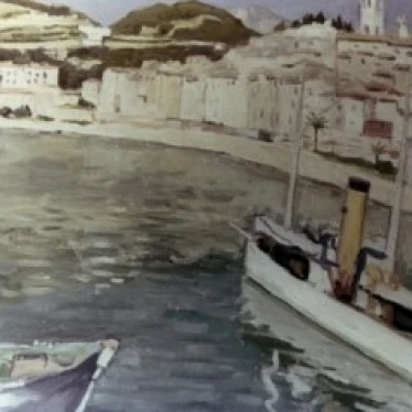 Harbor in Menton by Albert Marquet  1875-1947 Poster Print (18 x 24)