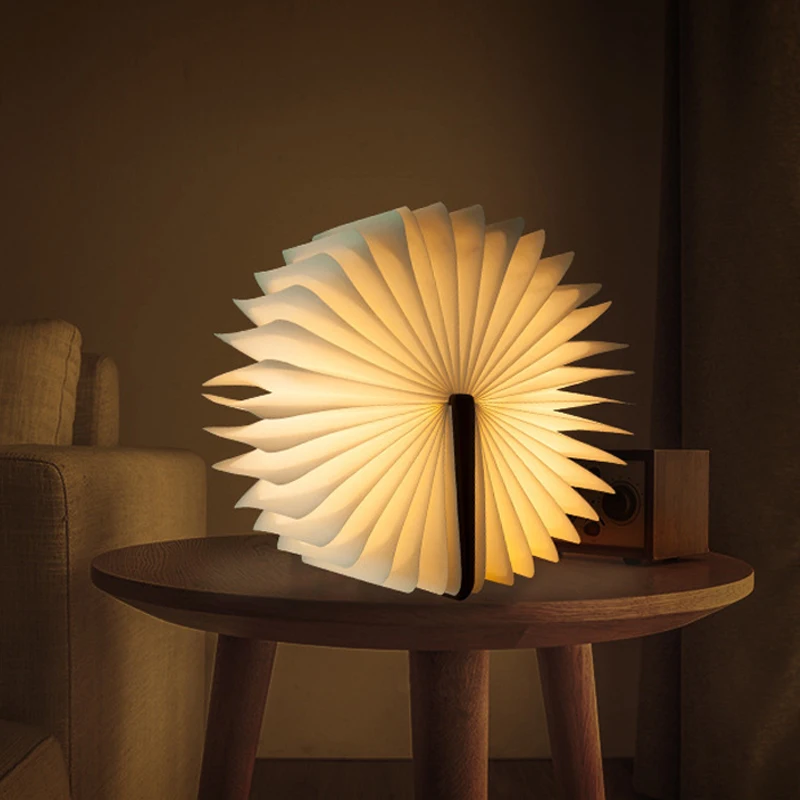 

Portable Rechargeable Book Lamp Folding Mini Table Light Warm White USB Desk Night Lamp Bedroom Bedside Lamp Home Decoration