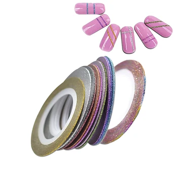

New 12Pcs/Lot Nail Art Adhesive Striping Tape Line Decals Sticker Decoration
