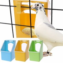 Practical Bird Feeder Anti Splash Feeding Bowl Box Splash Proof Cage Parrot Pigeon Budgie Drink Water Feeding Equipment Plastic