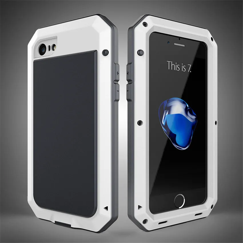 Сверхпрочный чехол для iPhone 8 7 Plus Doom Броня металлический алюминиевый чехол для телефона для iPhone X iPhone 8 plus 6 6s plus 5 5S se 5c 4