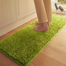 Плюшевый Впитывающий Коврик скольжения гостиной для ванной, кухни, спальни коврик двери напольный, для коридора коврик для кофейного столика 40X120 см